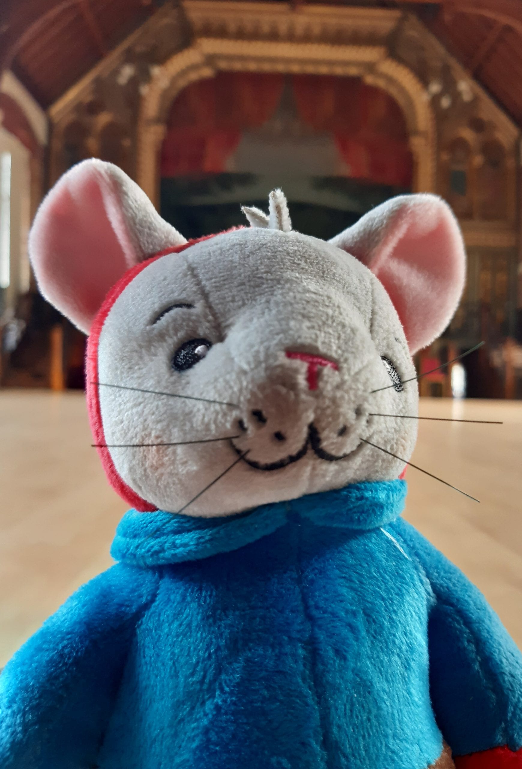 Tom Mouse visits the theatre at the Langdon Down Centre