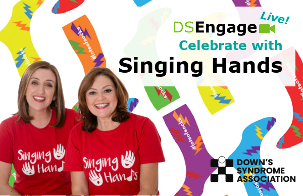 DSEngage Live | Zumba with Hannah the UK's first qualified Zumba instructor with Down's syndrome | Image shows cut out photo of Hannah against a glittery background