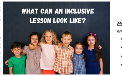 What can an inclusive lesson look like?